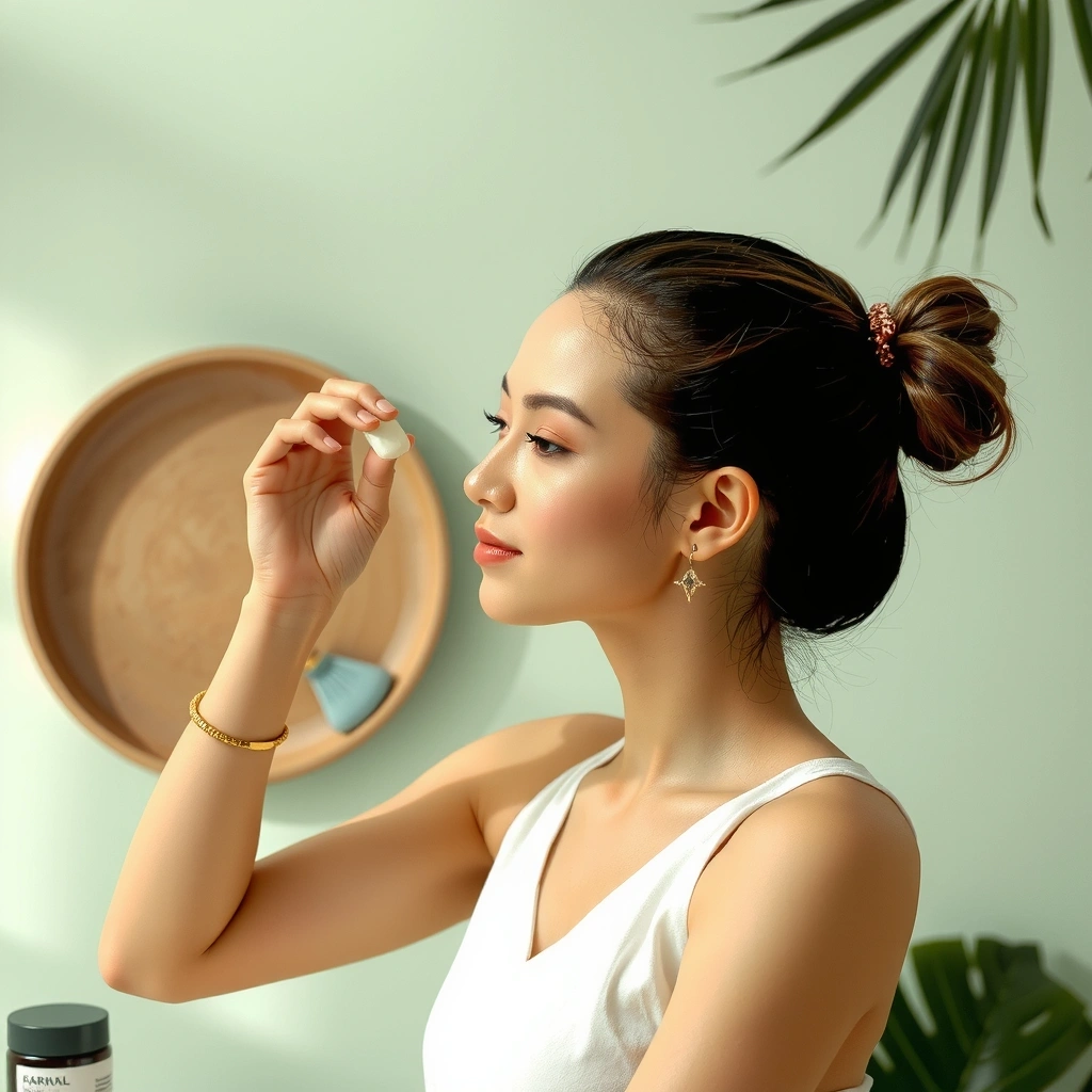 Natural skincare routine